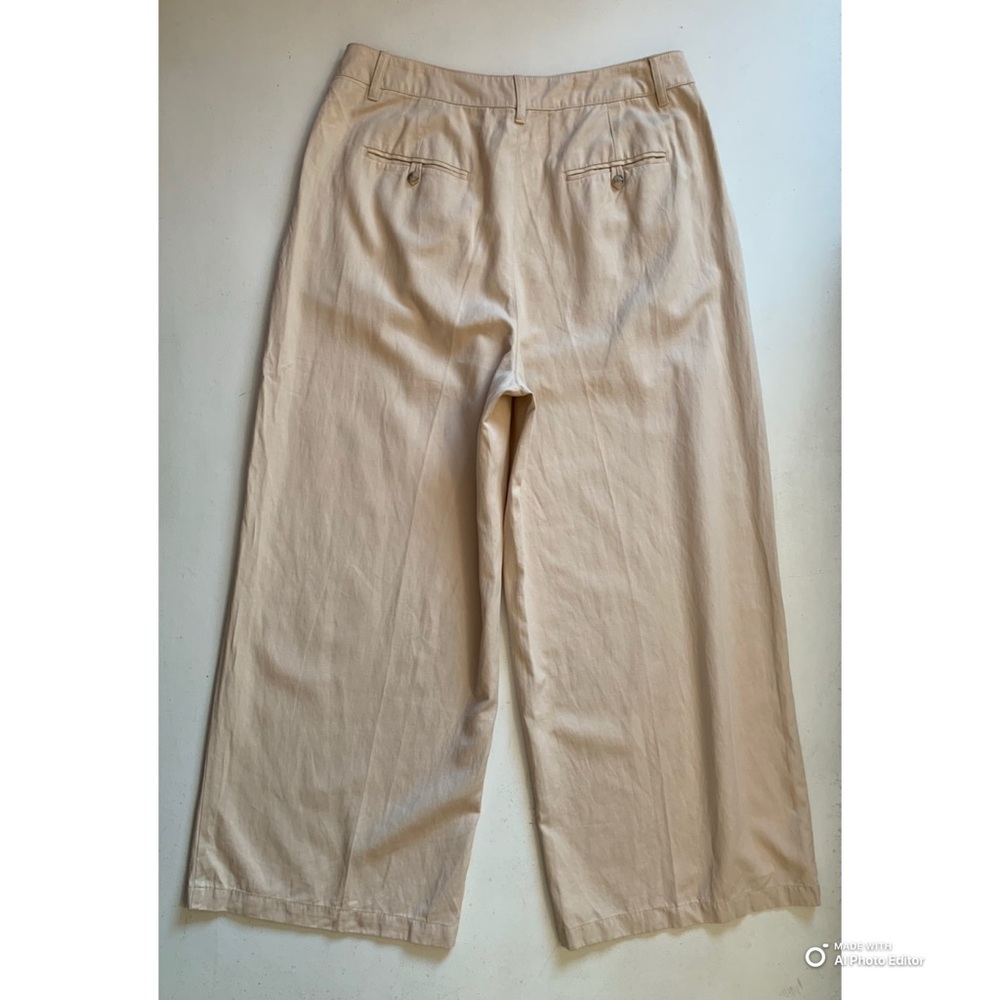 Madewell The Harlow Wide Leg Pant in Harvest Moon Size 16 NWT Beige Off White - Picture 8 of 17